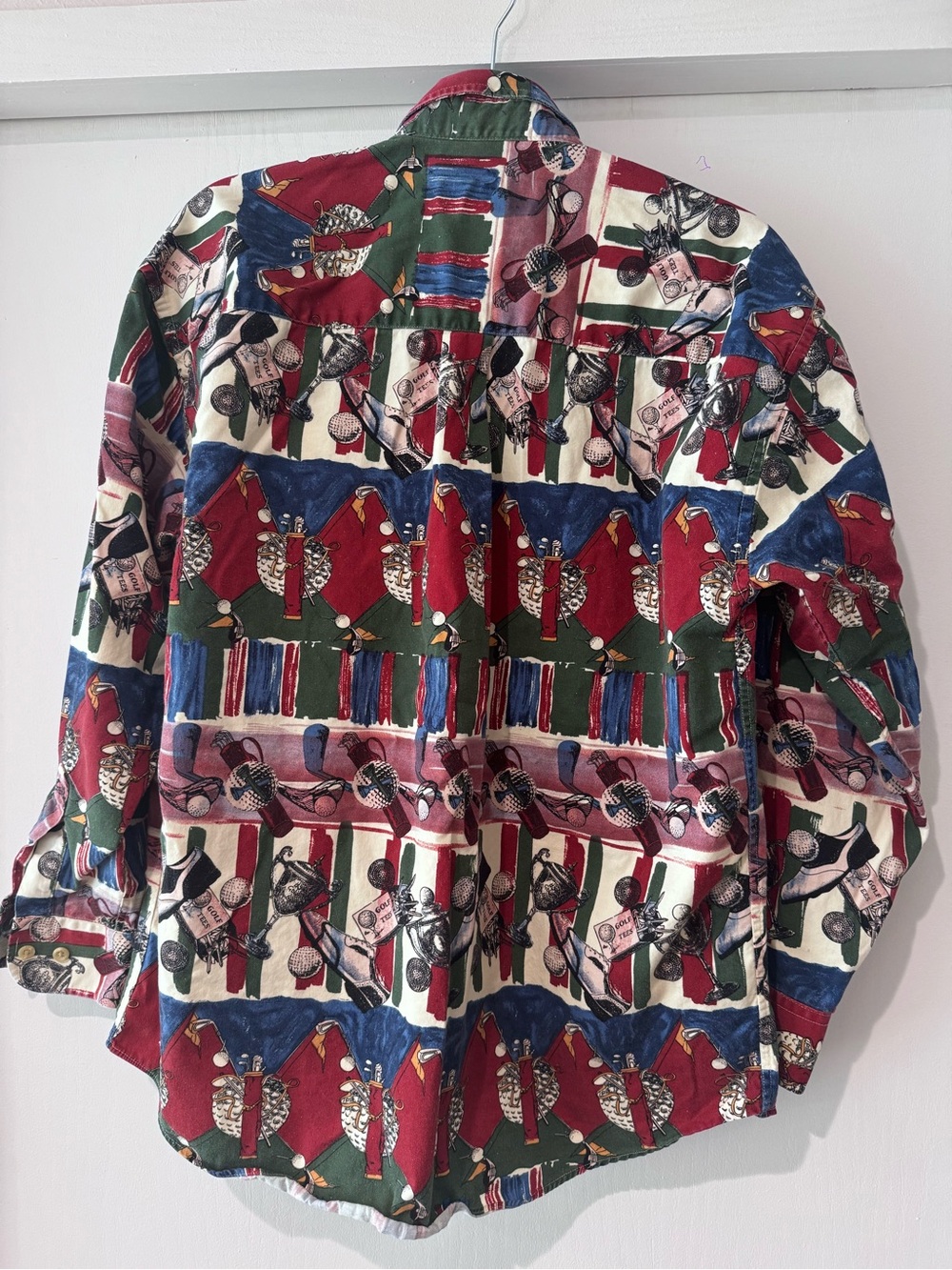 Retro Men's Golf Button-Up